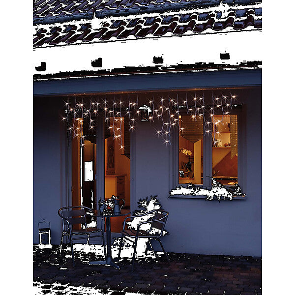 HELLUM LED-Eislichtvorh. 2,1x0,5m Blinkeffekt weiß 555417